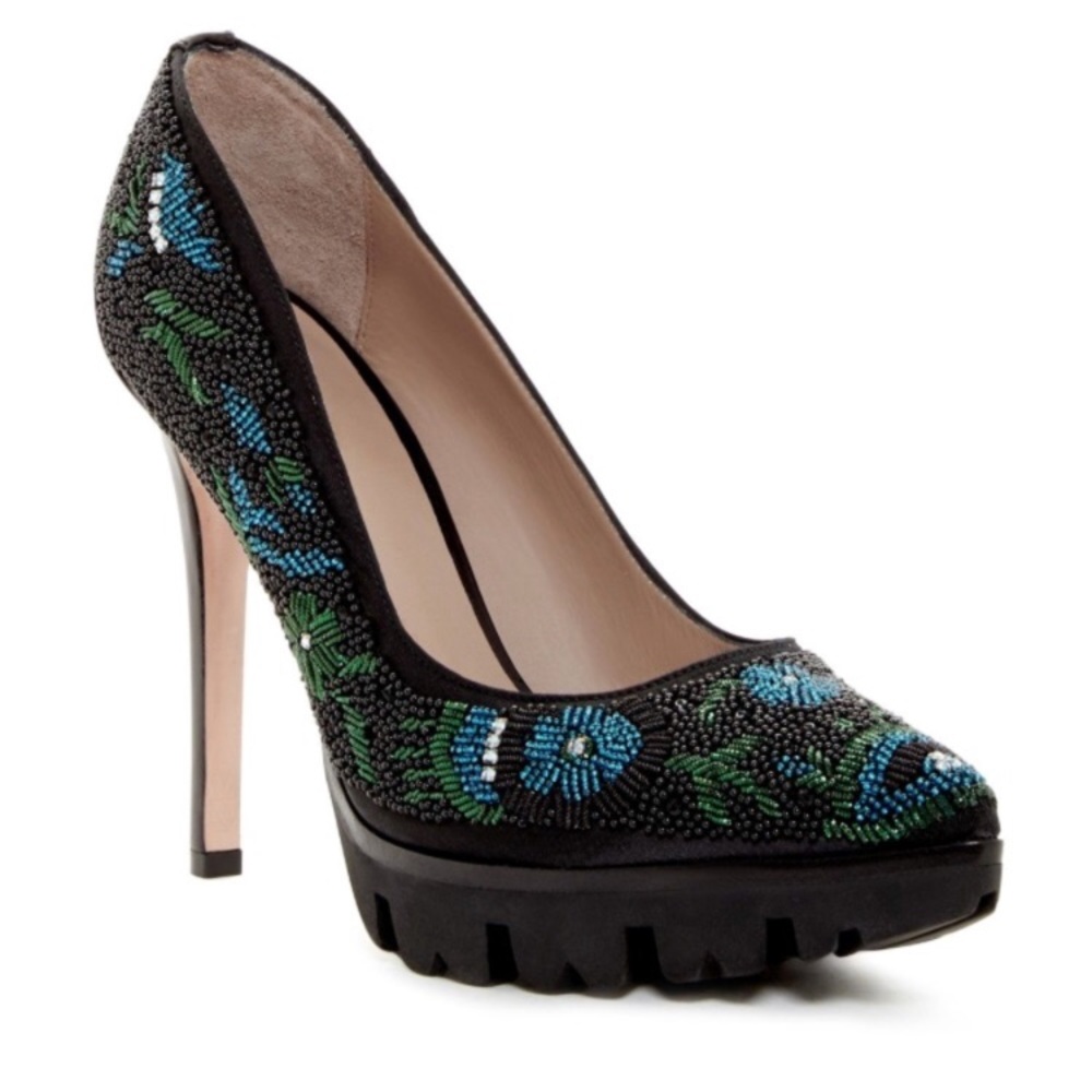 Donald Pliner Endive Beaded Platform Pump